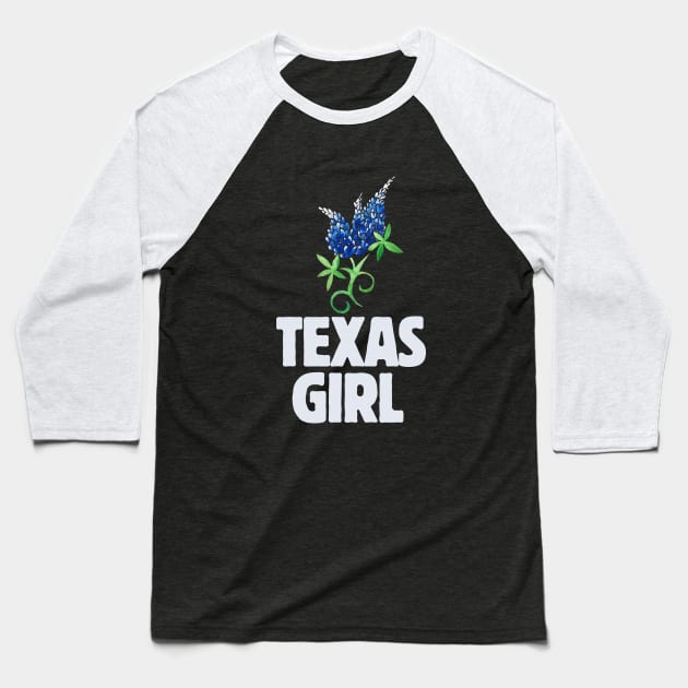 Texas Girl Baseball T-Shirt by bubbsnugg